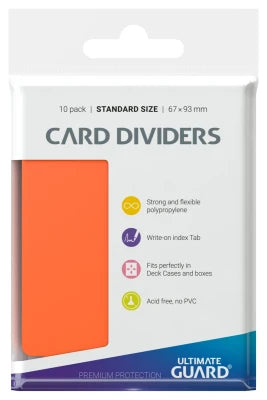 Ultimate Guard Card Dividers - Standard Size (10 pack) - Poppy Topaz