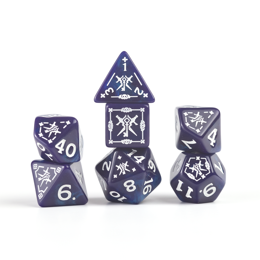 Dungeons & Dragons Adventure Dice by Sirius Dice - Rogue [Purple]