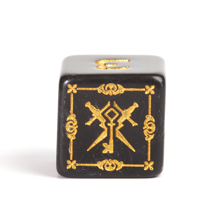 Dungeons & Dragons Adventure Dice by Sirius Dice - Rogue [Black]