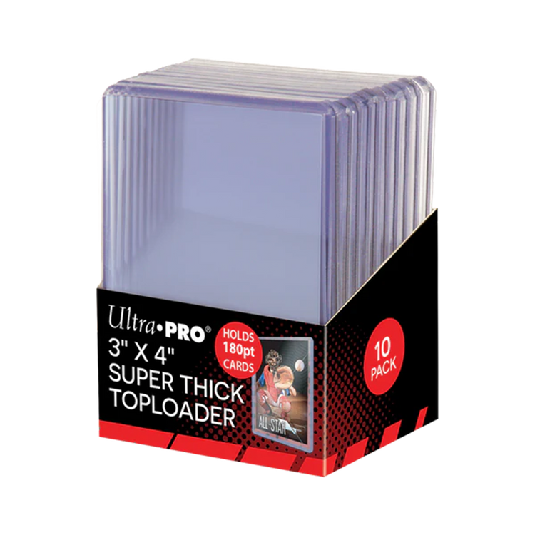 Ultra Pro 3" x 4" 180PT Super Thick TopLoader 10 CT