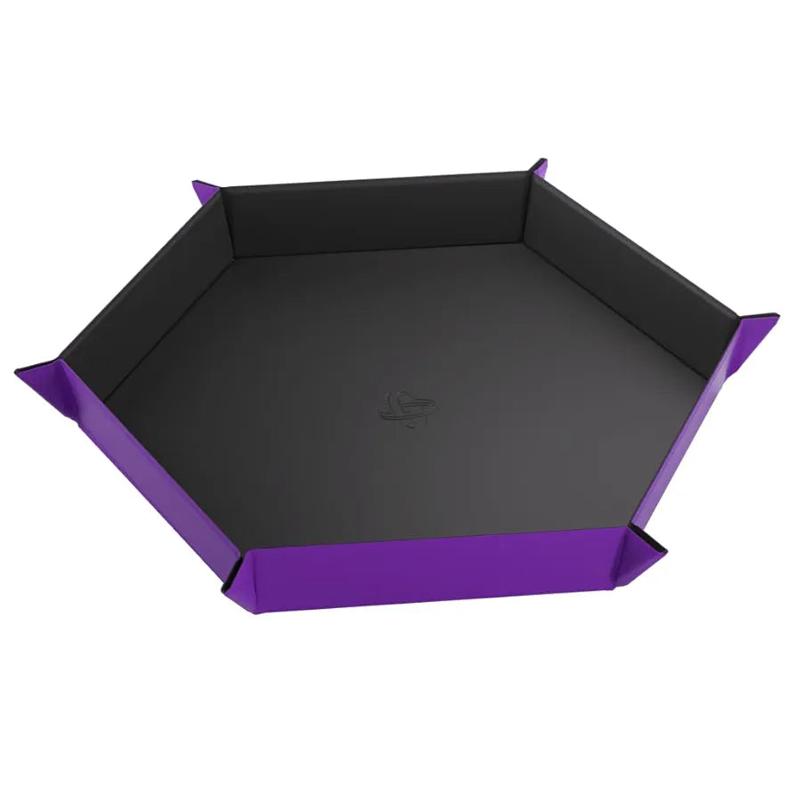 Gamegenic Magnetic XL Dice Tray - Hexagonal - Purple
