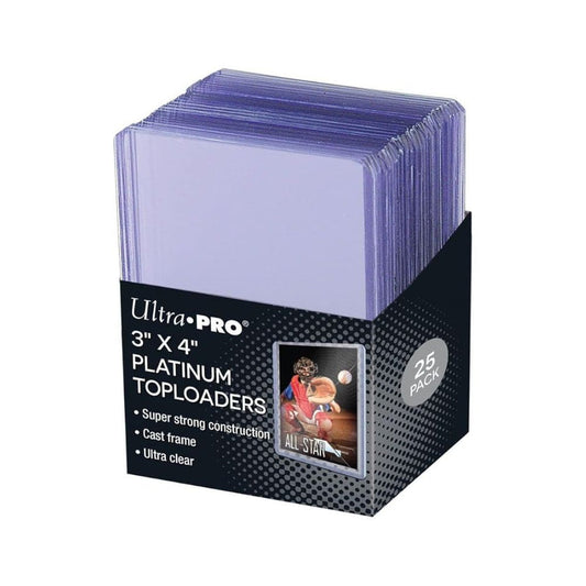 UltraPRO Platinum Toploaders 3" x 4" (25 count)