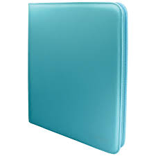 PRO BINDER 12 POCKET VIVID ZIPPERED LIGHT BLUE