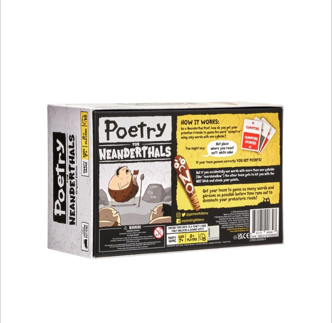 Poetry for Neanderthals Board Game
