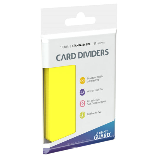 Ultimate Guard Card Dividers - Standard Size (10 pack) - Yellow