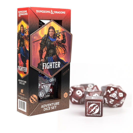 Dungeons & Dragons Adventure Dice by Sirius Dice - Fighter [Red]