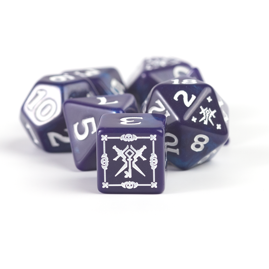 Dungeons & Dragons Adventure Dice by Sirius Dice - Rogue [Purple]