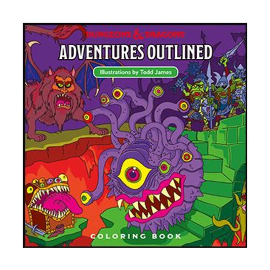 Dungeons & Dragons: RPG Adventures Outlined Colouring Book