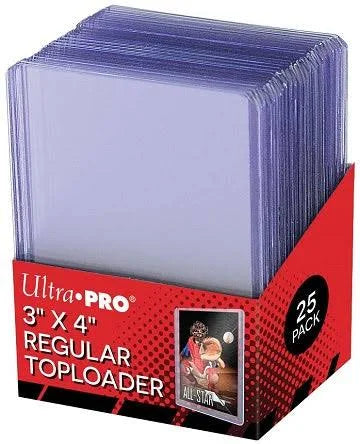 UltraPro 3" x 4" Regular Toploaders (Pack of 25)