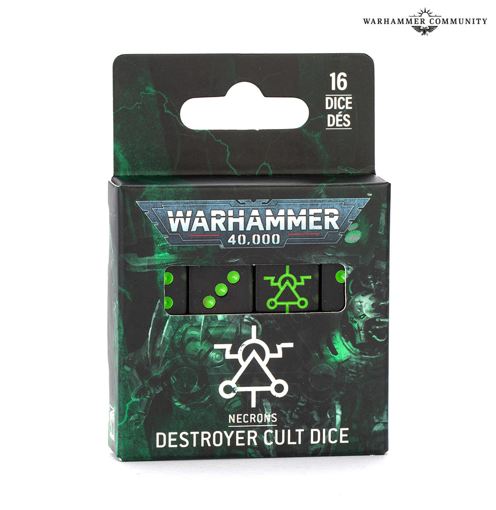 Necrons - Destroyer Cult Dice Set