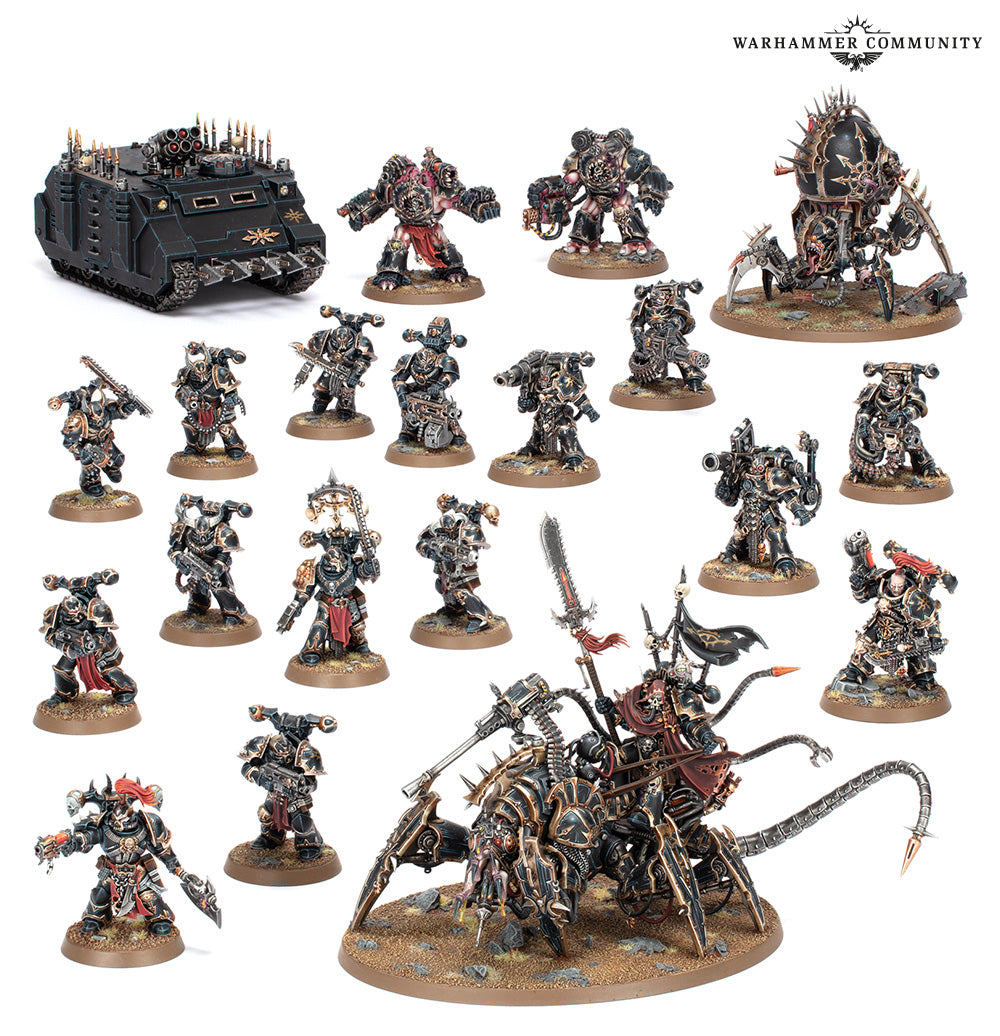 Chaos Space Marines - Battleforce: Hellforged Warband [Pre-Order]
