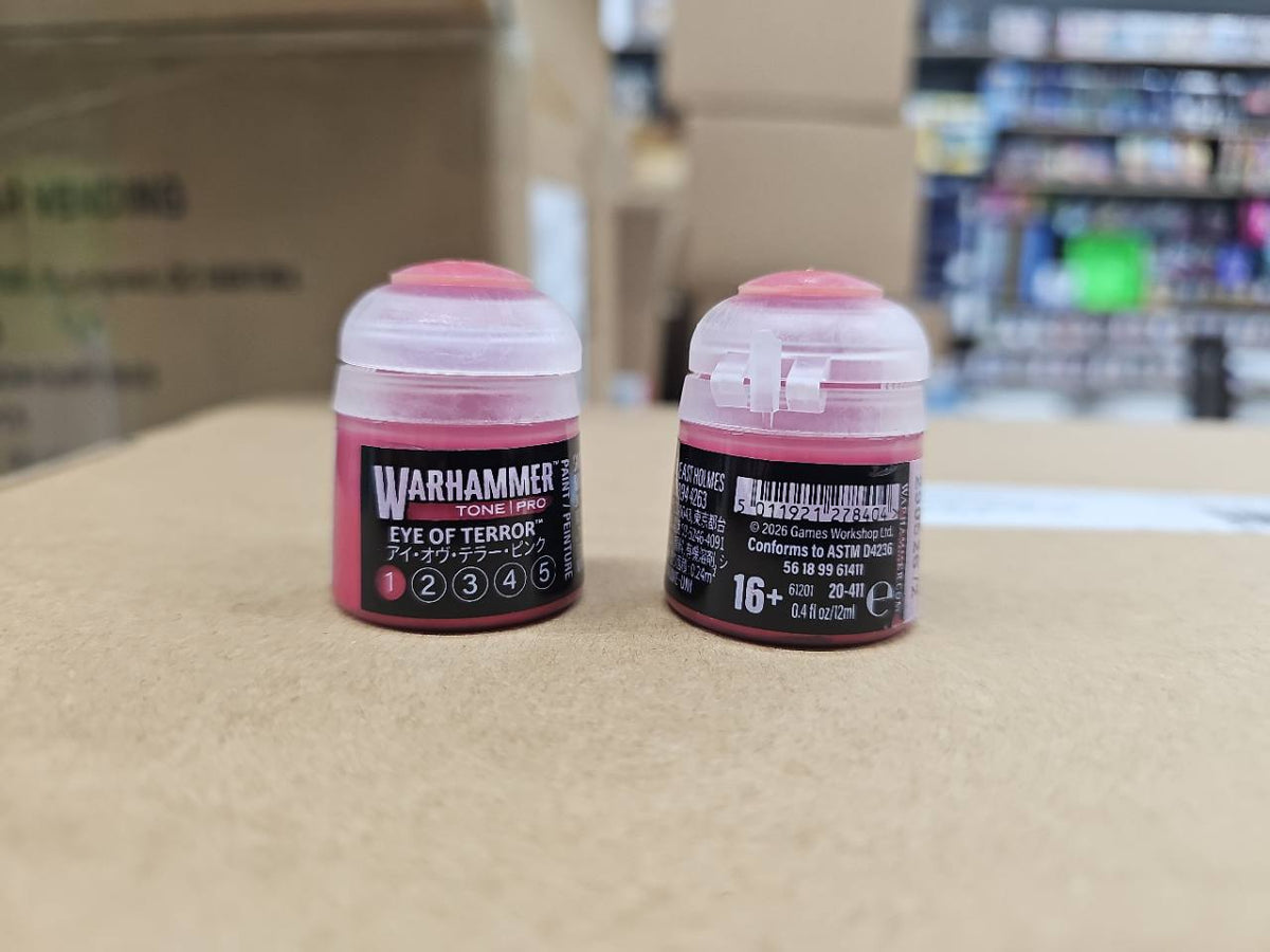 Warhammer Tone Pro Eye of Terror 1 12 mL, front and back label views; sold individually