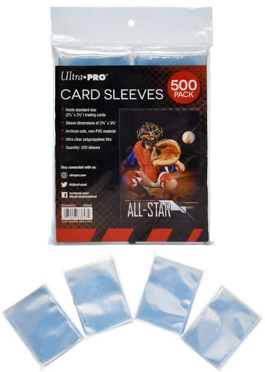 UltraPro 2.5" x 3.5" Soft Trading Card Penny Sleeves - 500 Pack