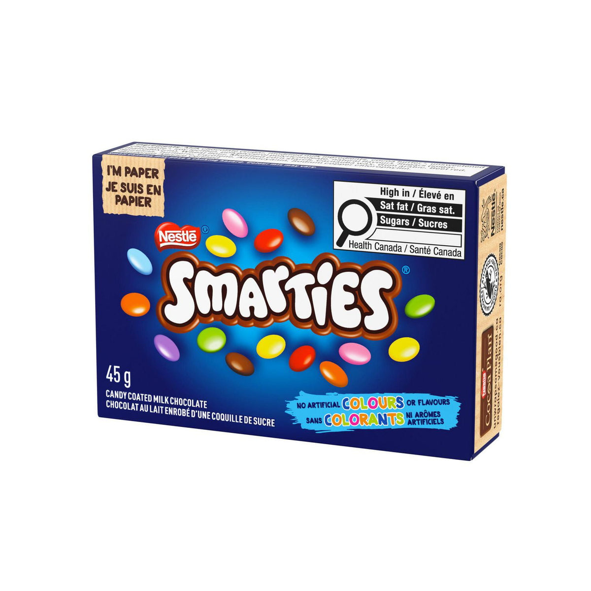 Nestlé SMARTIES Candy-Coated Milk Chocolate 45 g carton