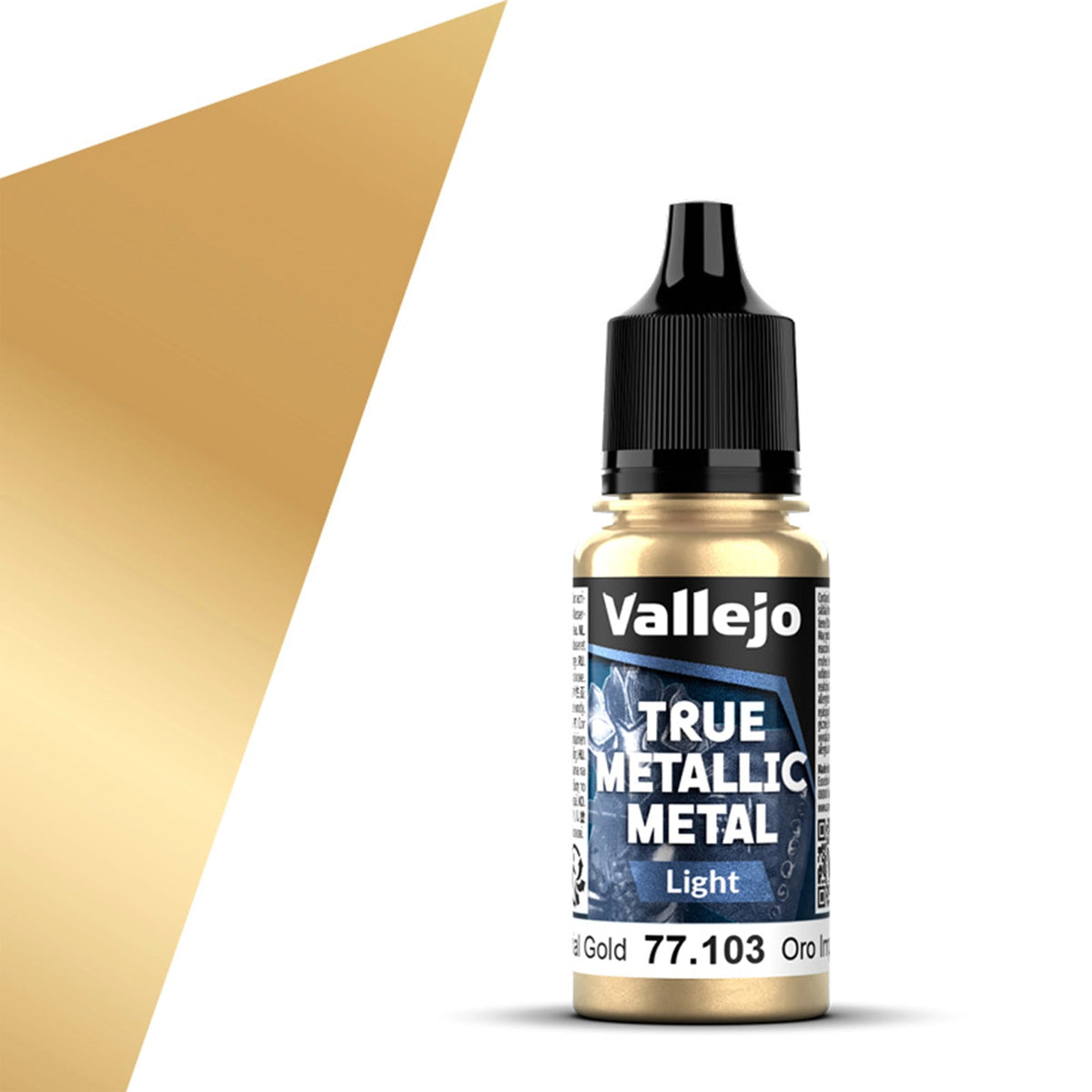 Vallejo True Metallic Metal: Imperial Gold (Light) – 18 ml [77.103]