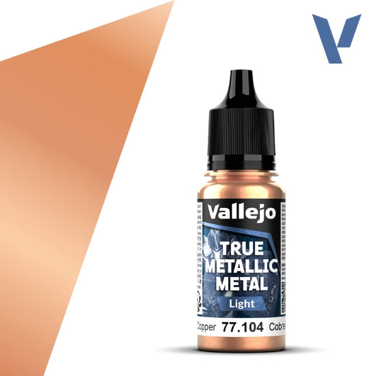 Vallejo True Metallic Metal: Ancient Copper (Light) – 18 ml [77.104]