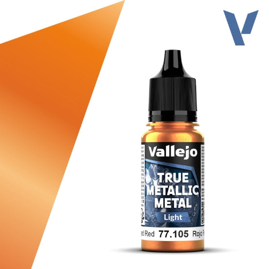 Vallejo True Metallic Metal: Forged Red (Light) – 18 ml [77.105]