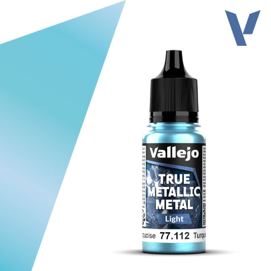 Vallejo True Metallic Metal: Hydra Turquoise (Light) – 18 ml [77.112]