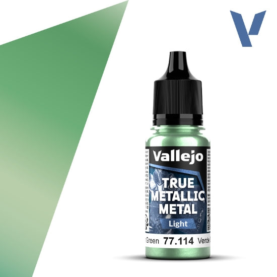Vallejo True Metallic Metal: Dusken Green (Light) – 18 ml [77.114]