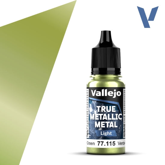 Vallejo True Metallic Metal: Amber Green (Light) – 18 ml [77.115]