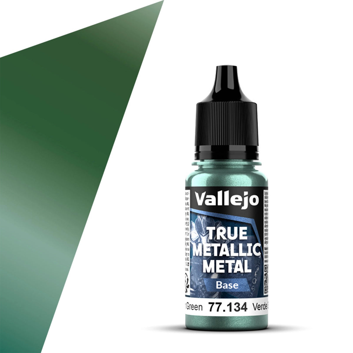 Vallejo True Metallic Metal: Dusken Green (Base) – 18 ml [77.134]