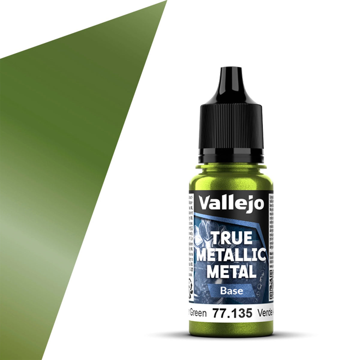 Vallejo True Metallic Metal: Amber Green (Base) – 18 ml [77.135]