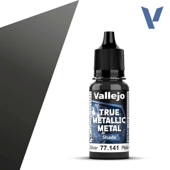 Vallejo True Metallic Metal: Sterling Silver (Shade) – 18 ml [77.141]