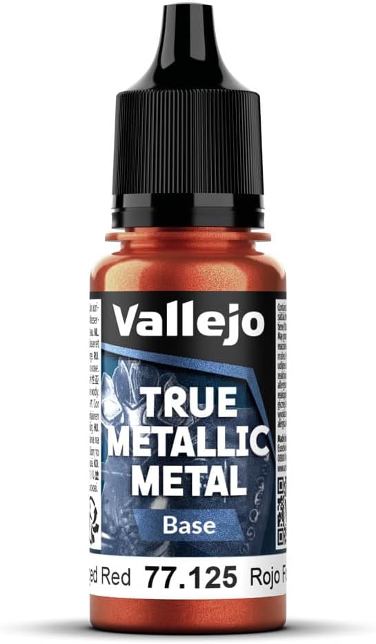 Vallejo True Metallic Metal: Forged Red (Shade) – 18 ml [77.145]