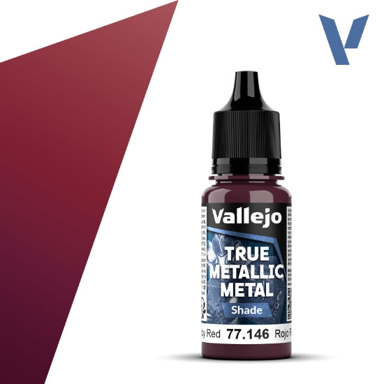 Vallejo True Metallic Metal: Ruby Red (Shade) – 18 ml [77.146]