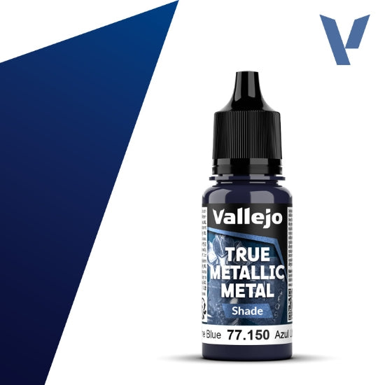 Vallejo True Metallic Metal: Ultramarine Blue (Shade) – 18 ml [77.150]