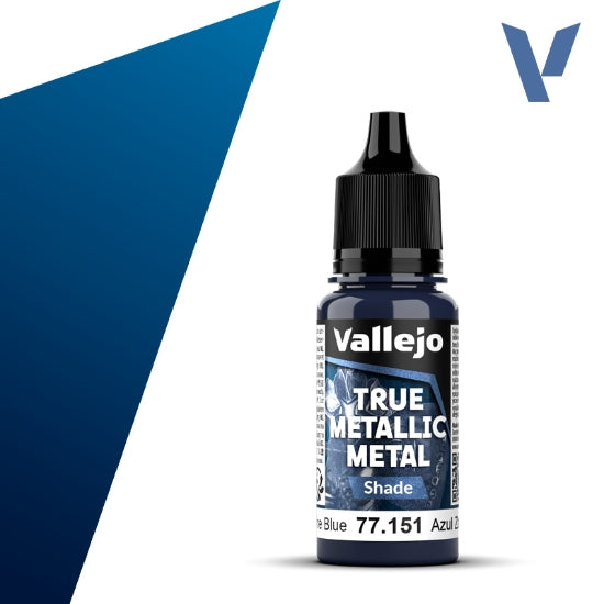 Vallejo True Metallic Metal: Sapphire Blue (Shade) – 18 ml [77.151]