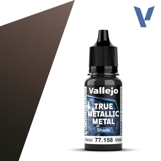 Vallejo True Metallic Metal: Rusty Metal (Shade) – 18 ml [77.158]