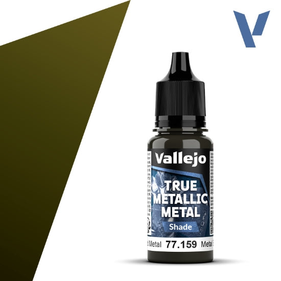 Vallejo True Metallic Metal: Aged Metal (Shade) – 18 ml [77.159]