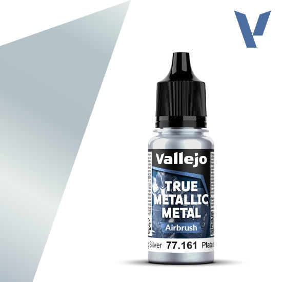 Vallejo True Metallic Metal: Sterling Silver (Airbrush) – 18 ml [77.161]