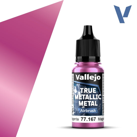 Vallejo True Metallic Metal: Crimson Magenta (Airbrush) – 18 ml [77.167]