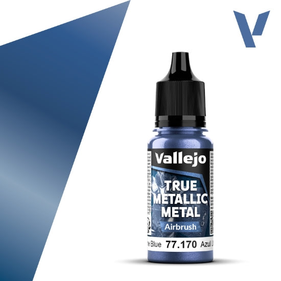 Vallejo True Metallic Metal: Ultramarine Blue (Airbrush) – 18 ml [77.170]