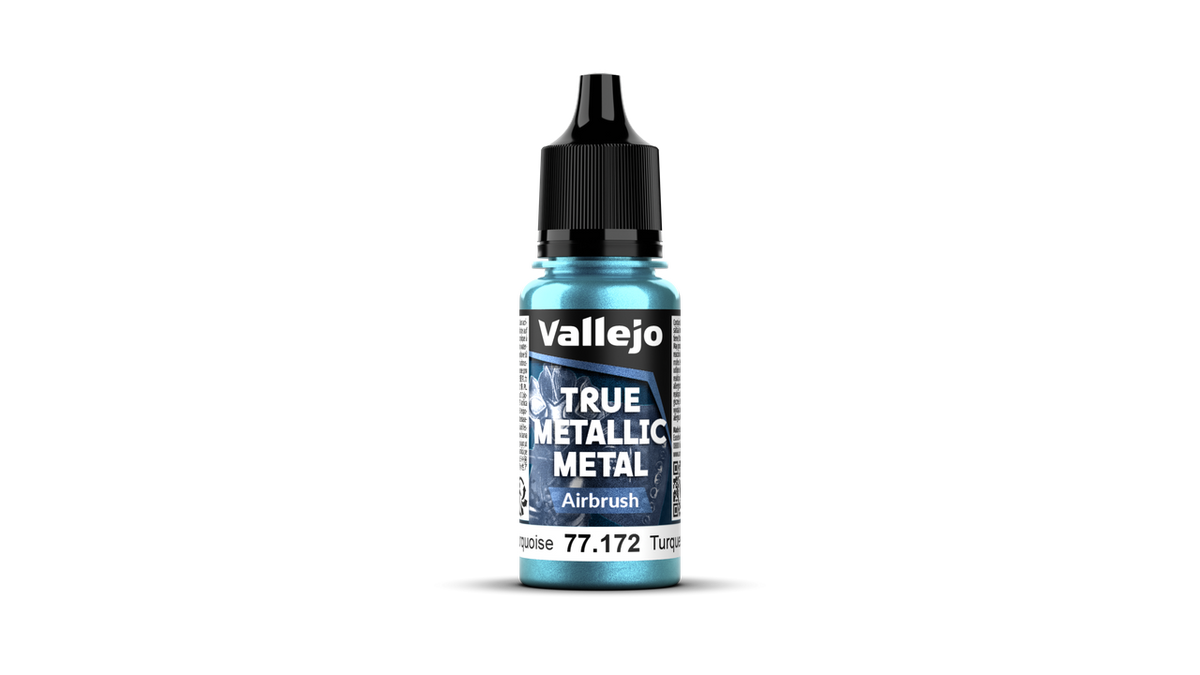Vallejo True Metallic Metal: Hydra Turquoise (Airbrush) – 18 ml [77.172]