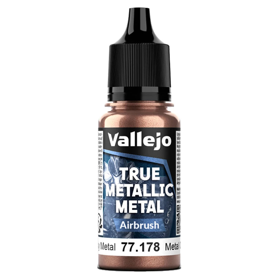 Vallejo True Metallic Metal: Rusty Metal (Airbrush) – 18 ml [77.178]