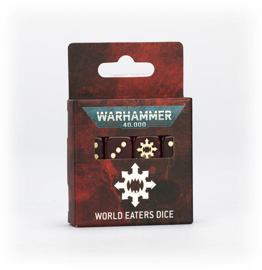 Warhammer 40000 World Eaters 16 red gem-effect dice retail package