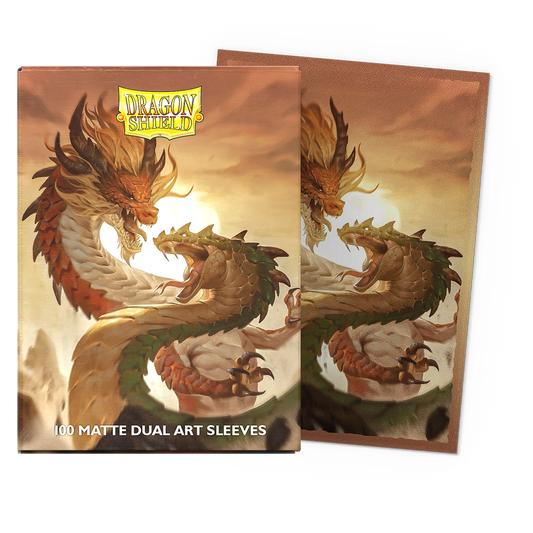 Dragon Shield Sleeves - Dual Matte Wood Snake - 100ct