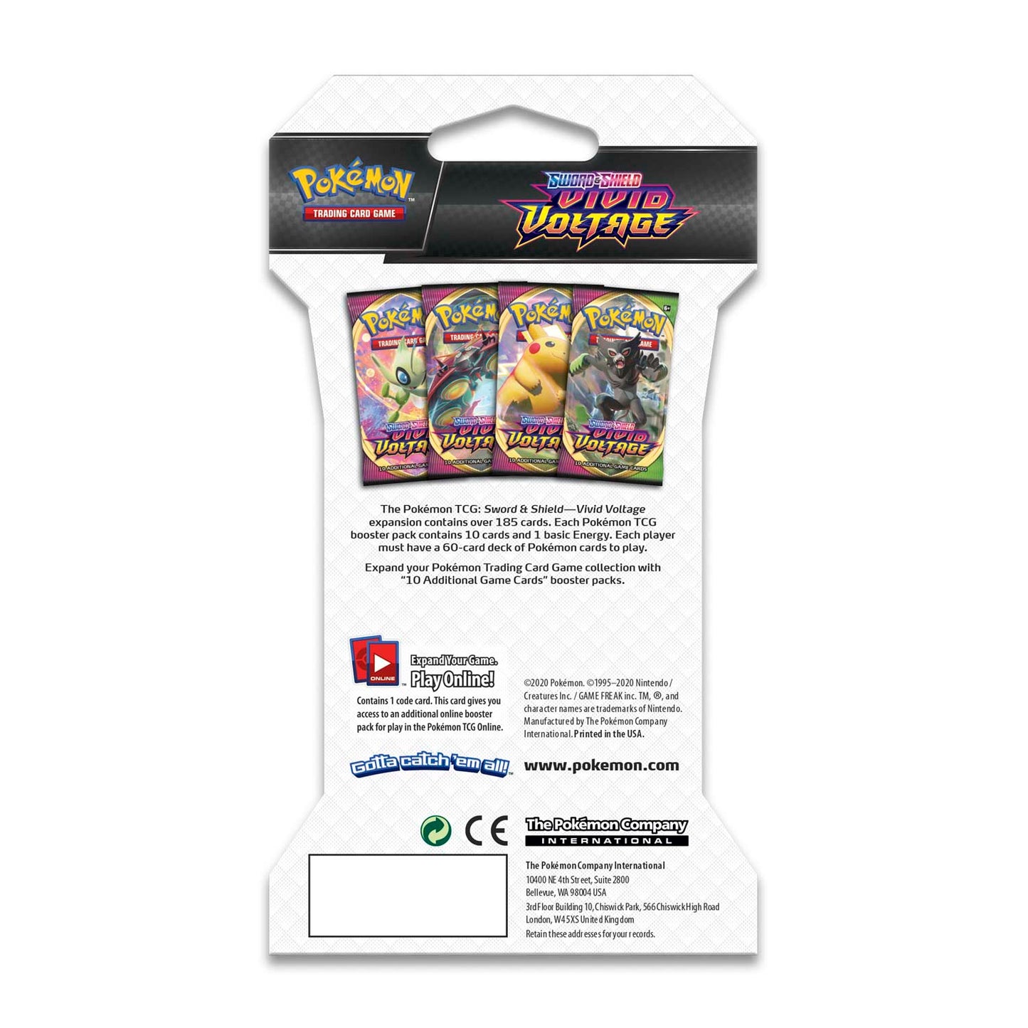 Pokémon TCG: Vivid Voltage Sleeved Booster Pack