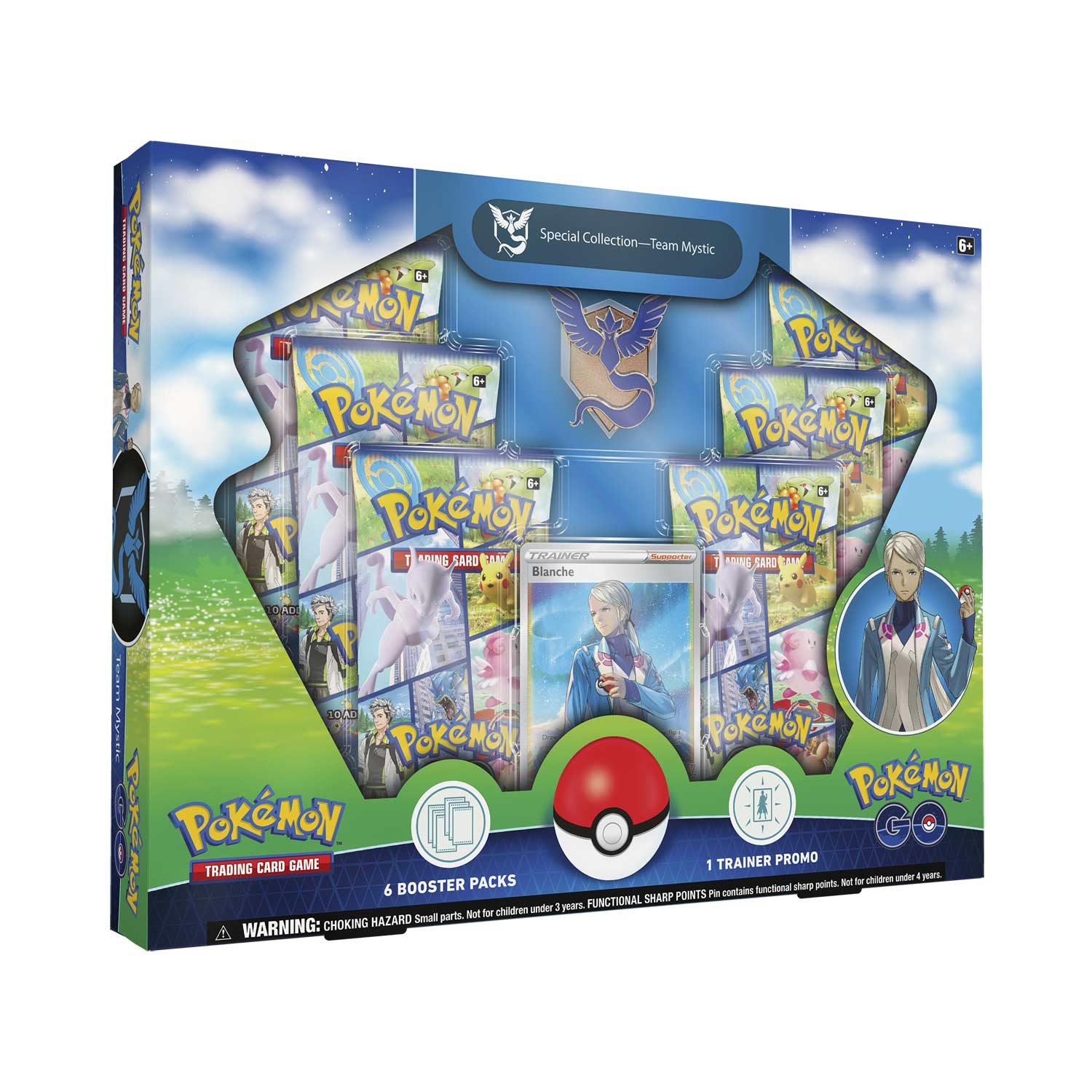 Team Mystic Special Collection is shown, featuring the Blanche full art trainer card.