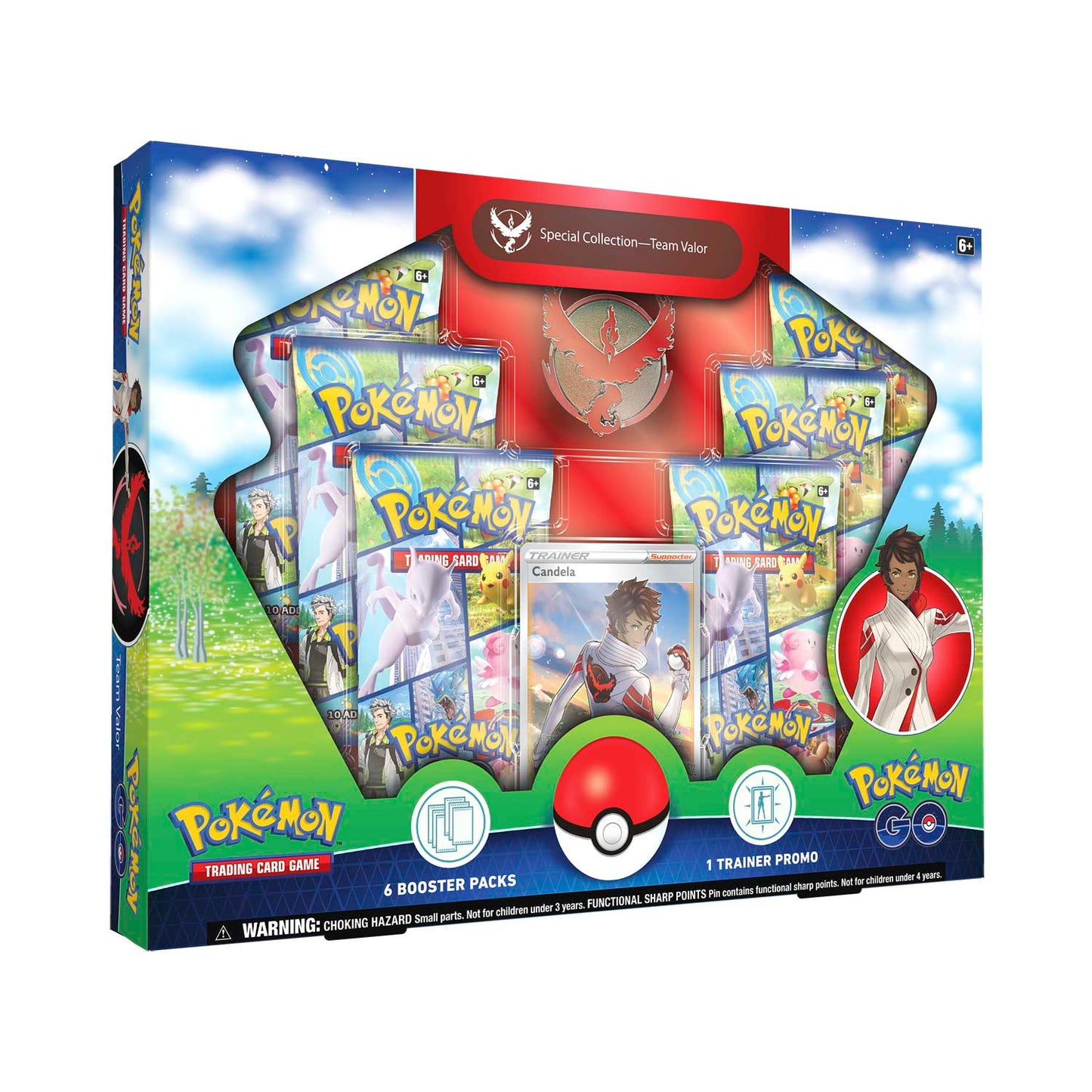 Team Valor Special Collection is shown, featuring the Candela full art trainer card.