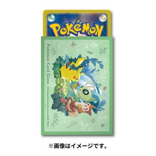 Pokémon Card Game | Japan-Exclusive Gift of the Forest (Pikachu & Celebi) Sleeves (Pack of 64)